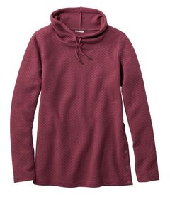 ソフトライト・キルト・トップ、ファネルネック・プルオーバー, , hi-res