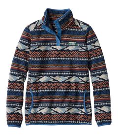 エル・エル・ビーン・セーター・フリース・プルオーバー、プリント, , hi-res