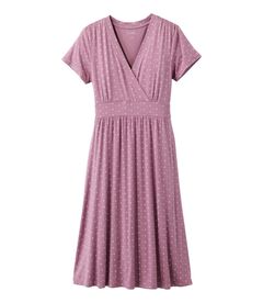 サマー・ニット・ドレス、半袖　プリント, , hi-res