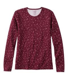 ピマ・コットン・ティ、長袖　クルーネック　プリント, , hi-res