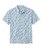 レイクウォッシュ・パフォーマンス・シャツ、ボタンフロント・シャツ　半袖　プリント