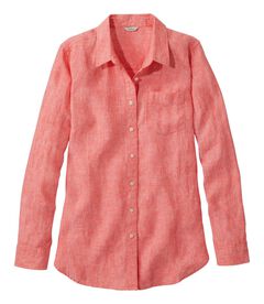 プレミアム・ウォッシャブル・リネン・シャツ、チュニック, , hi-res