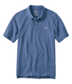 ジャパン・フィット　プレミアム・ダブル・エル・ポロシャツ、半袖　タイド・フライ刺繍, , hi-res