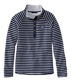 レイクウォッシュ・ダブルニット・クォータースナップ、ストライプ, , hi-res