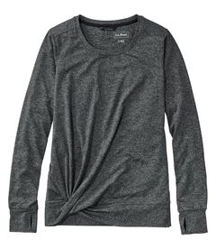 ベンチャーソフト・ツイストフロント・トップ、長袖, , hi-res