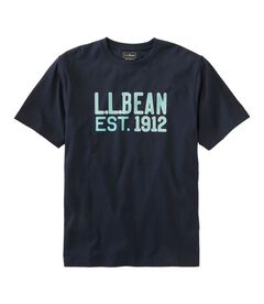 ケアフリー・アンシュリンカブル・ティ、半袖　エル・エル・ビーン・ロゴ, , hi-res