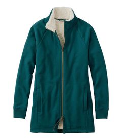 エル・エル・ビーン 1912 スウェットシャツ、シェルパラインド・フルジップ・チュニック, , hi-res