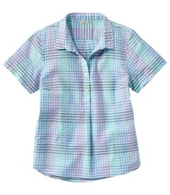 バケーションランド・シアサッカー・シャツ、ポップオーバー　半袖　プラッド, , hi-res