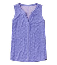 ストリームサイド・タンク、スプリットネック　プリント, , hi-res