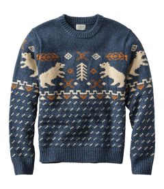 エル・エル・ビーン・クラシック・ラグ・ウール・セーター、クルーネック　フェアアイル, , hi-res