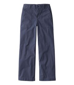 207 ビンテージ・コットン・キャンバス・パンツ、ハイライズ　ワイドレッグ, , hi-res