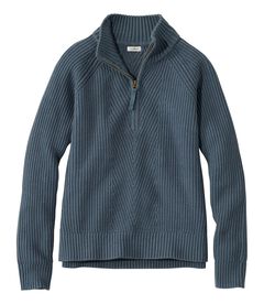 マリナー・シェーカー・セーター、クォータージップ, , hi-res