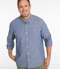 コンフォート・ストレッチ・パフォーマンス・シャンブレー・シャツ、スライトリー・フィット　長袖