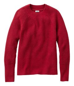 スーパーソフト・ワッフル・セーター、クルーネック, , hi-res