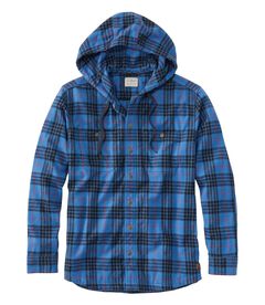 スコッチ・プラッド・フランネル・フード・シャツ、スライトリー・フィット, , hi-res