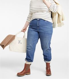 シグネチャー・ボーイフレンド・ジーンズ、ローライズ　ストレートレッグ, , hi-res