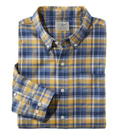 コンフォート・ストレッチ・オックスフォード・シャツ、スライトリー・フィット　プラッド, , hi-res