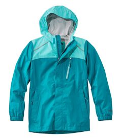 キッズ・トレイル・モデル・レイン・ジャケット、カラー・ブロック, , hi-res