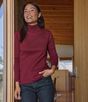 ピマ・コットン・ティ、タートルネック　長袖