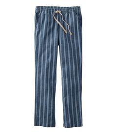 レイクウォッシュ・チノ・パンツ、プルオン・アンクル　シャンブレー　ストライプ, , hi-res