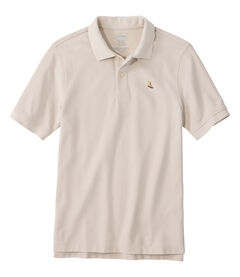 ジャパン・フィット　プレミアム・ダブル・エル・ポロシャツ、半袖　ビーン・ブーツの刺繍入り, , hi-res