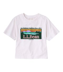 サンウォッシュ・ティ、半袖　クロップド・ボクシー　クルーネック　ロゴ, , hi-res