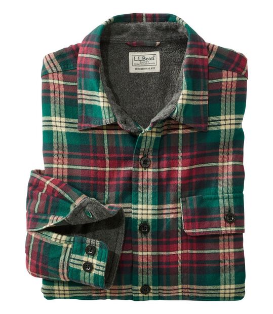 メンズ フリース ラインド フランネル シャツ 通販 L L Bean公式オンラインストア