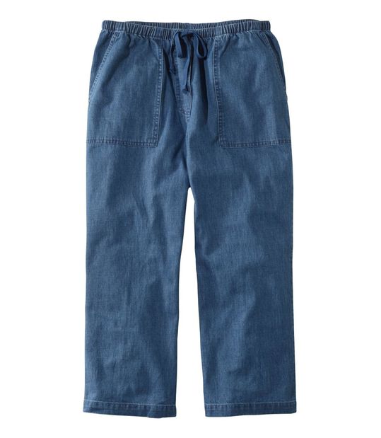 ウィメンズ オリジナル サンウォッシュ クロップド パンツ デニム 通販 L L Bean公式オンラインストア