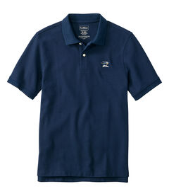 ジャパン・フィット　プレミアム・ダブル・エル・ポロシャツ、半袖　タイド・フライ刺繍, , hi-res