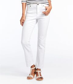 トゥルー・シェイプ・ジーンズ、ハイライズ　スリムレッグ　アンクル　カラー, , hi-res