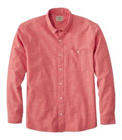 コンフォート・ストレッチ・シャンブレー・シャツ、トラディショナル・フィット　長袖, , hi-res