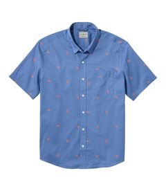 コンフォート・ストレッチ・パフォーマンス・シャツ、スライトリー・フィット　半袖　プリント, , hi-res