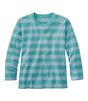 サタデーTシャツ、クルーネック　7分丈袖　ストライプ