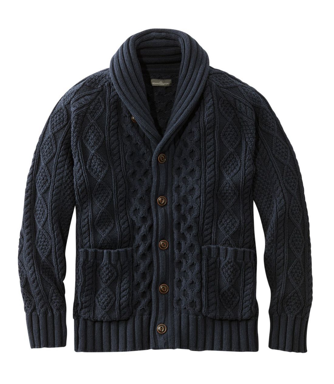 美品!!3(L)ネイビー×赤 ショールカラー カーディガン Burberry Black