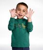 乳幼児・グラフィック・ティ、長袖　グローインザダーク