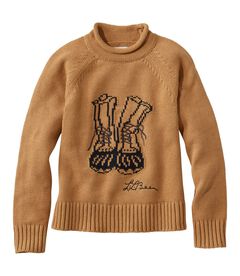 シグネチャー・オーガニック・コットン・セーター、ロールネック　ノベルティ, , hi-res