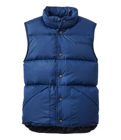 BEANS TRAIL DOWN VEST 筆記体　NAVY MEDIUM 枯渇