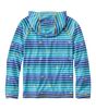 キッズ・エブリデイ・サンスマート・フード・ティ、長袖　ストライプ