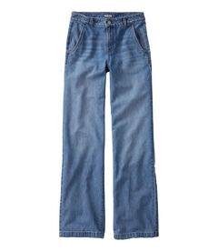 207 ビンテージ・ライトウェイト・ジーンズ、ミッドライズ　ワイドレッグ, , hi-res