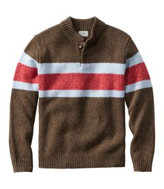 エル・エル・ビーン・クラシック・ラグ・ウール・セーター、ヘンリー　ストライプ, , hi-res