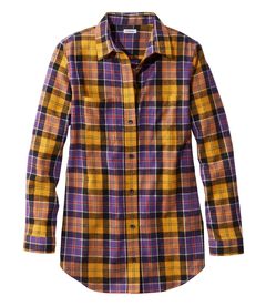 スコッチ・プラッド・フランネル・シャツ、チュニック, , hi-res