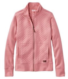 キルト・スウェットシャツ・フルジップ, , hi-res