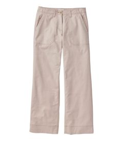 シグネチャー・コットン/テンセル・ユーティリティ・パンツ、ミッドライズ　ワイドレッグ　アンクルレングス, , hi-res