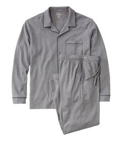 ビーンズ・コットン・ニット・パジャマ、ボタンフロント PJ セット, , hi-res