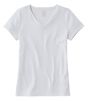 ピマ・コットン・シェイプ・Vネック・ティ、半袖