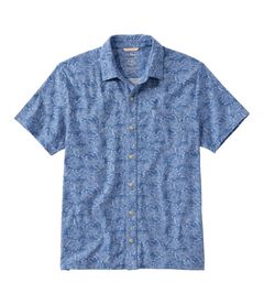 レイクウォッシュ・パフォーマンス・シャツ、ボタンフロント・シャツ　半袖　プリント, , hi-res