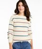 サンウォッシュ・ワッフル・セーター、プルオーバー　ストライプ