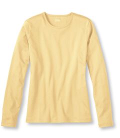 ピマ・コットン・ティ、長袖　クルーネック, , hi-res