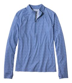 アクセス・トレイル・プルオーバー、長袖　クォータージップ　プリント, , hi-res