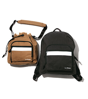 VINYLON/COTTON DRAWSTRING BAG，DAY PACK
